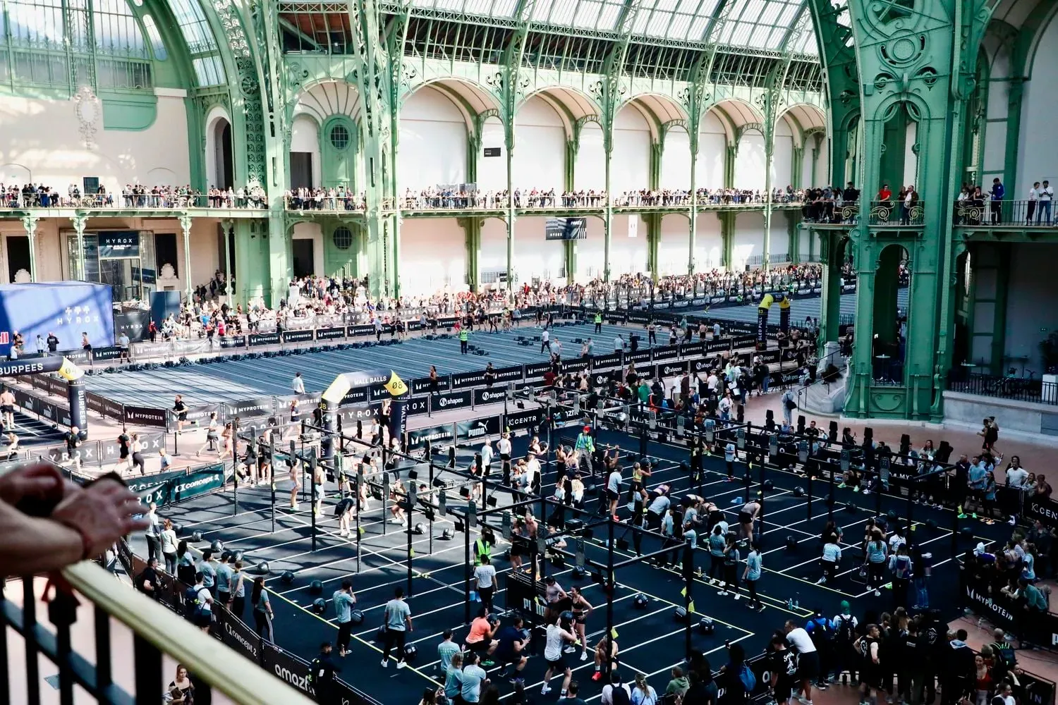 Hyrox en el Grand Palais de París