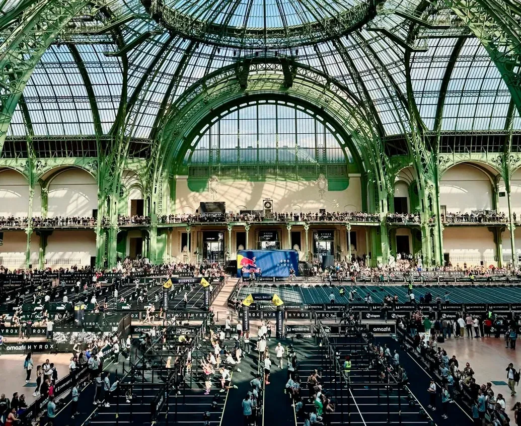 Hyrox en el Grand Palais de París.