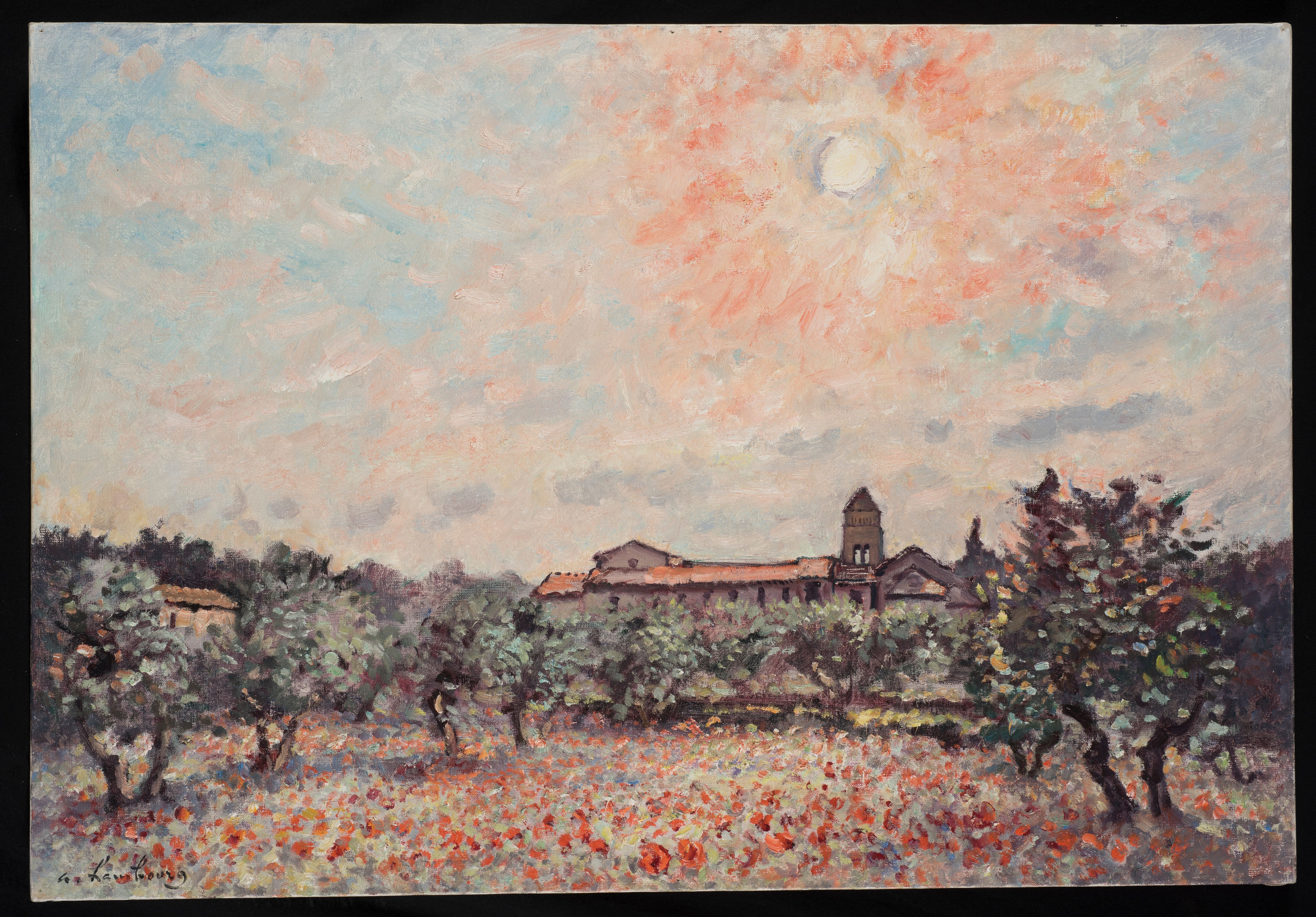 HAMBOURG, André June in Saint-Rémy, 1980, oil on canvas.