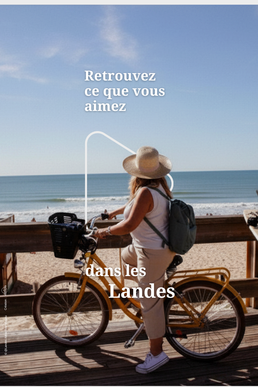 Le long de la côte dans les Landes.