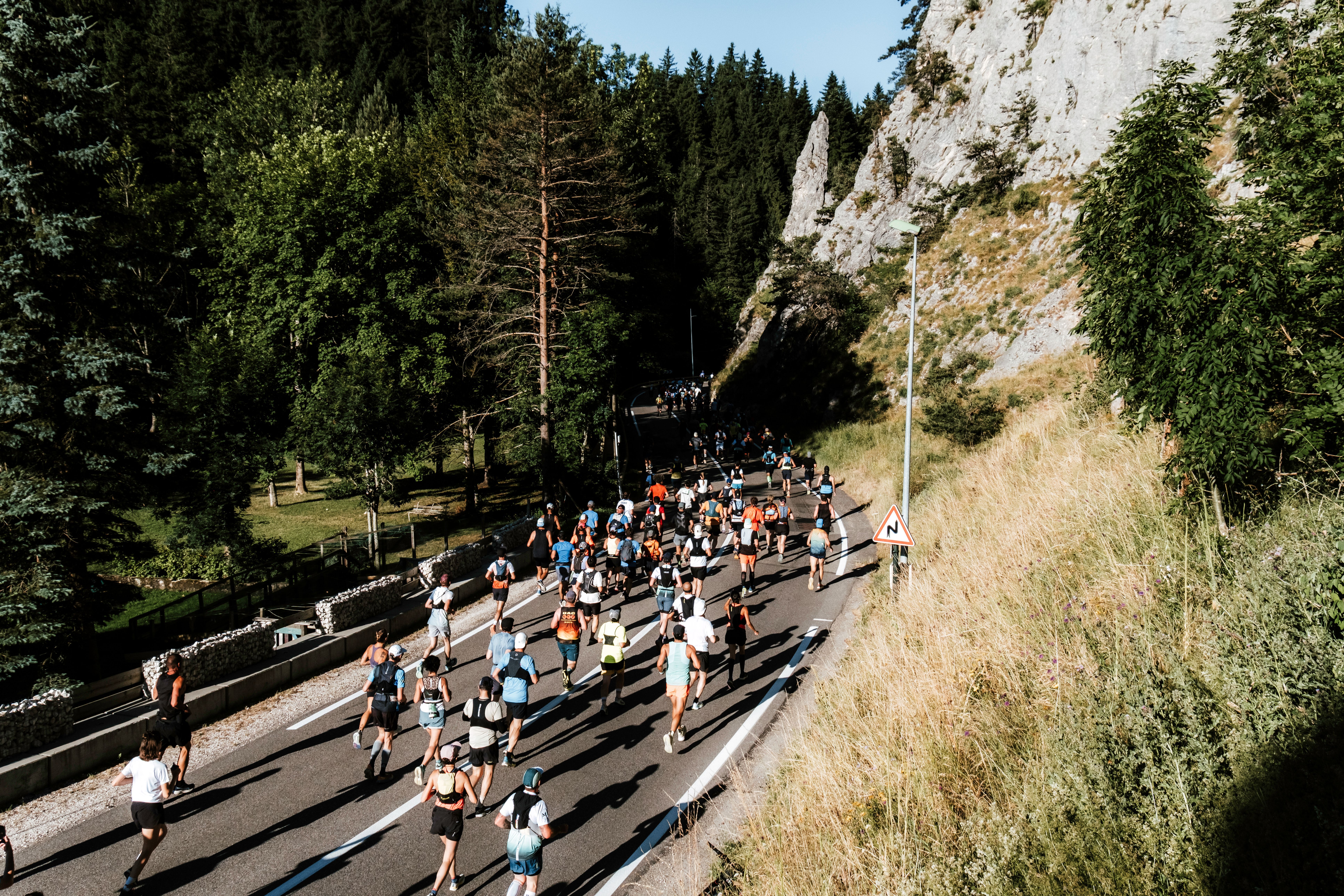 Hardlopen met uitzicht op de Vercors.