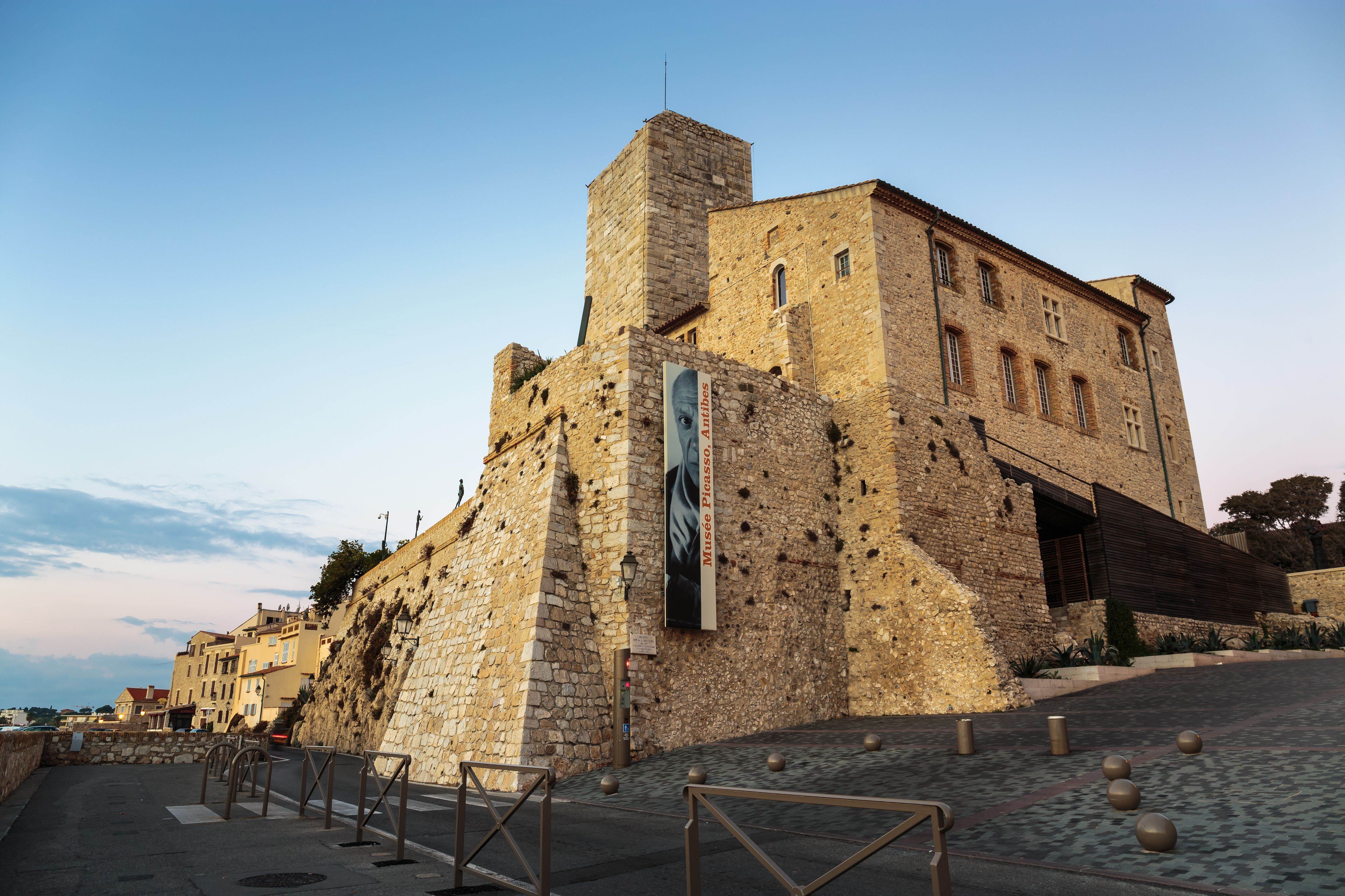 Medieval fortress at dawn Antibes