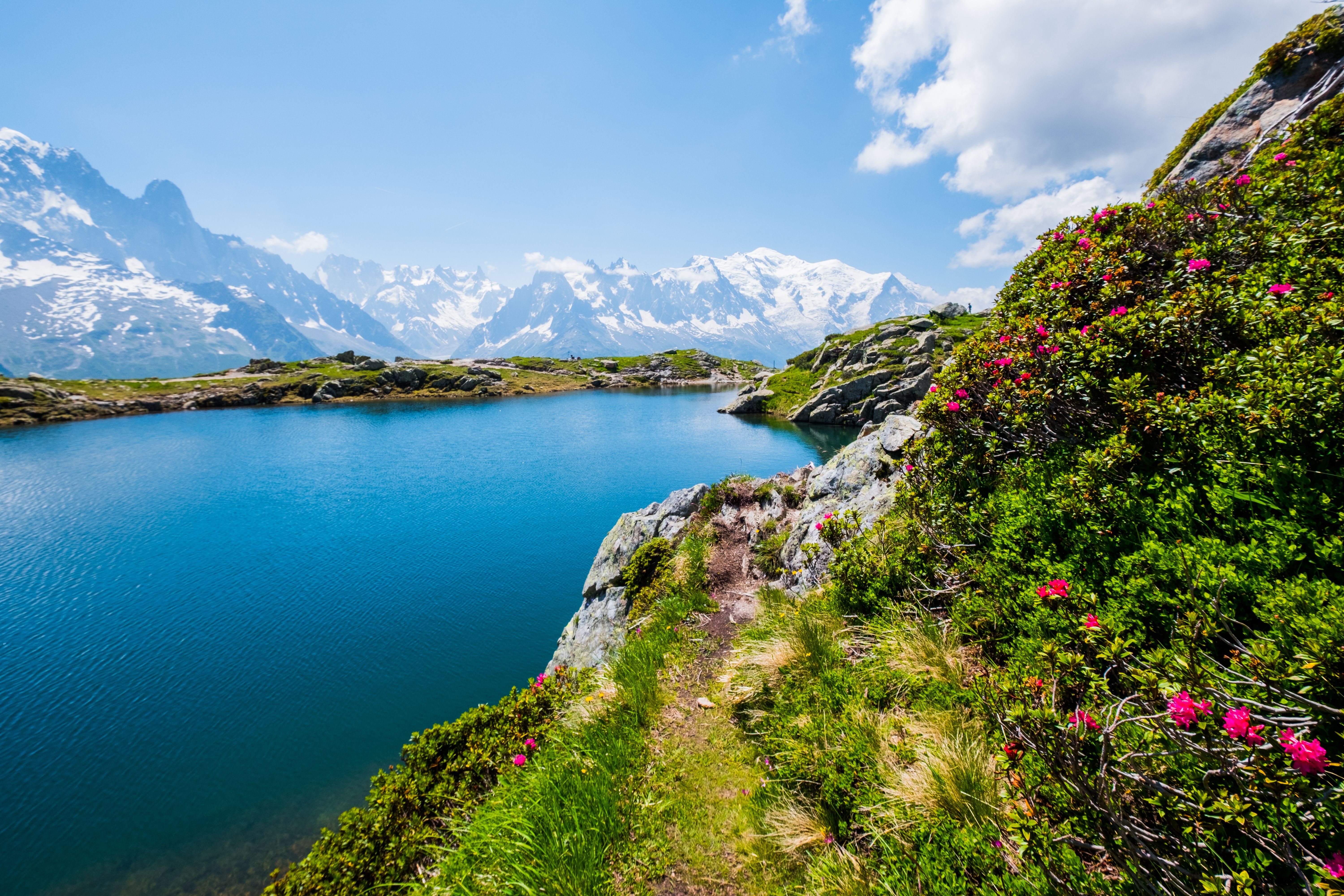 Mont Blanc with Cheserys lake, Chamonix 
