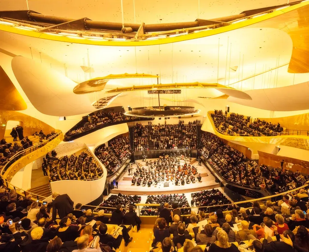 Interior de la Philharmonie de París