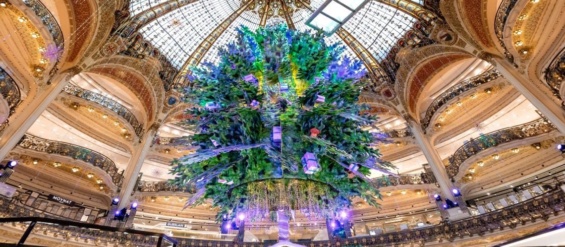 Christmas tree at Galeries Lafayette