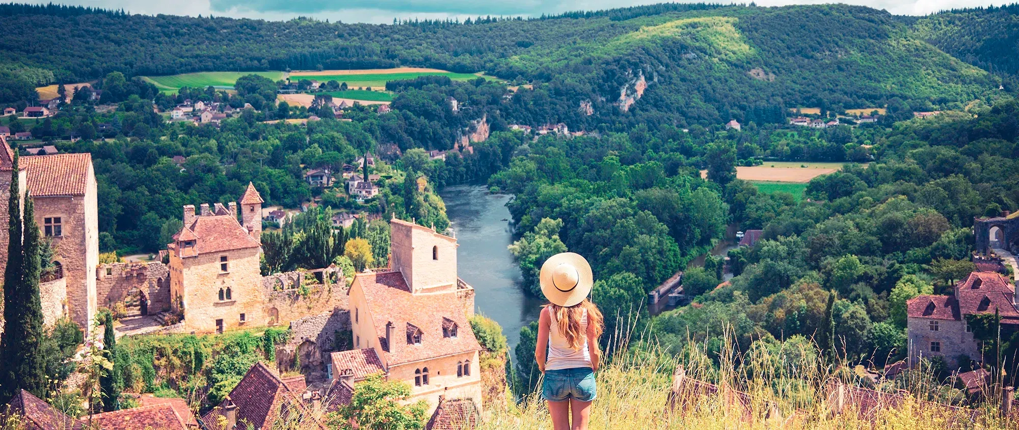 Saint-Cirq-Lapopie, en Occitania