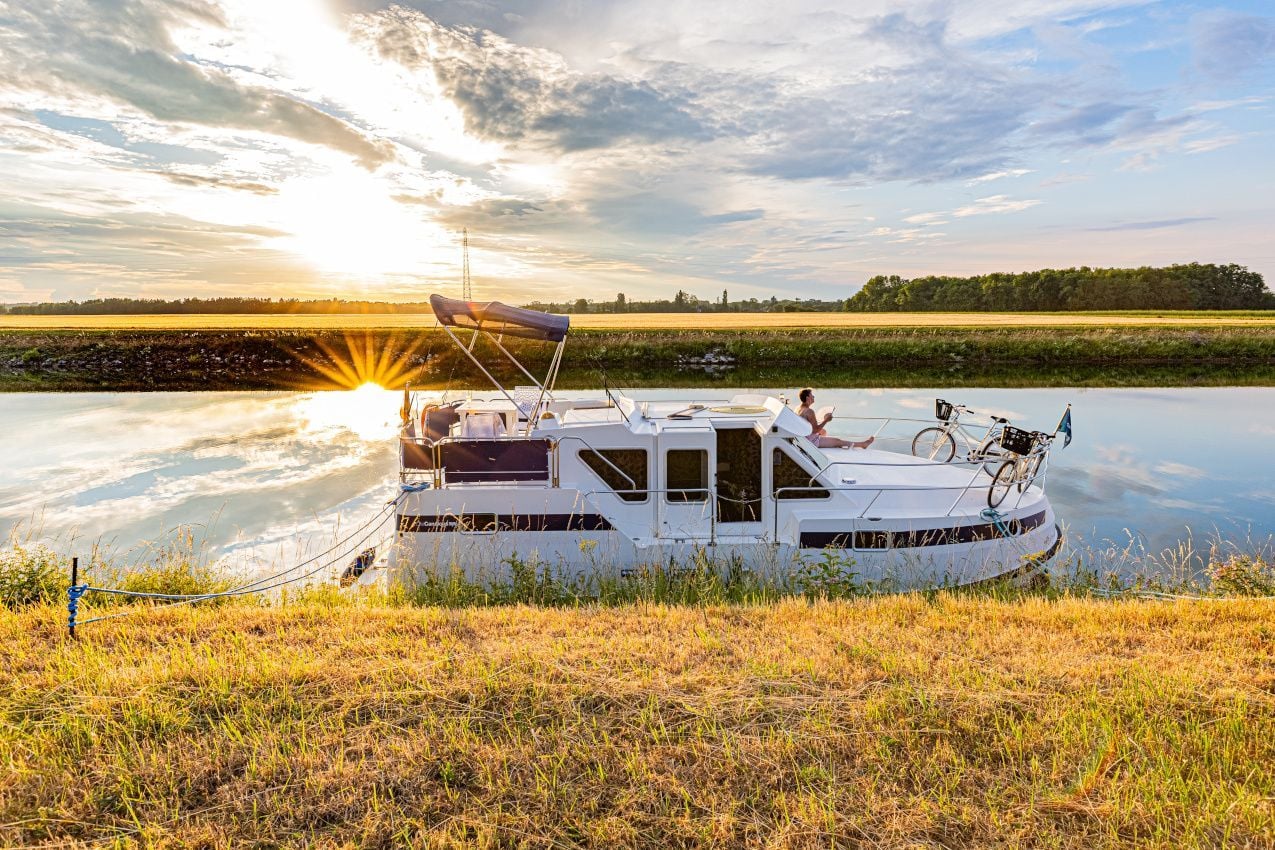 En bateau sur la Saône