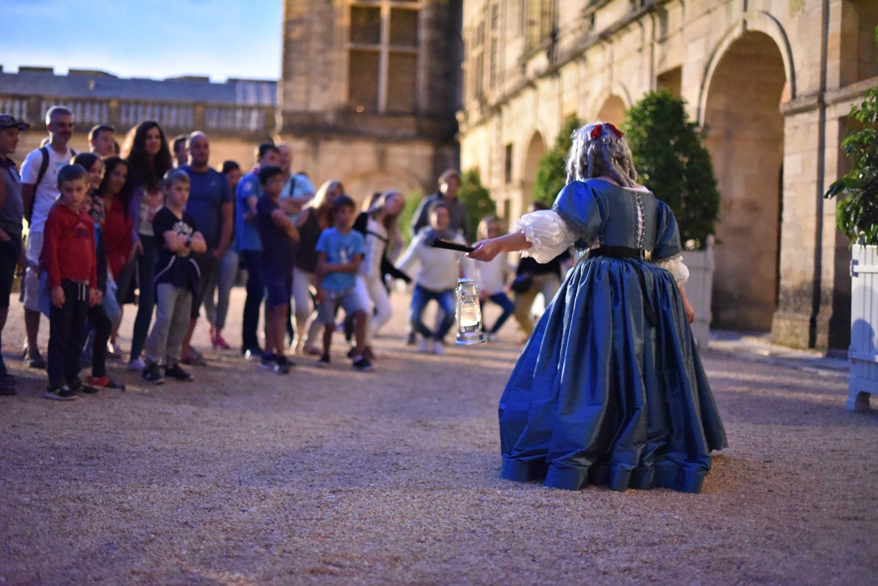 Middeleeuwse sferen op het Château de Hautefort.