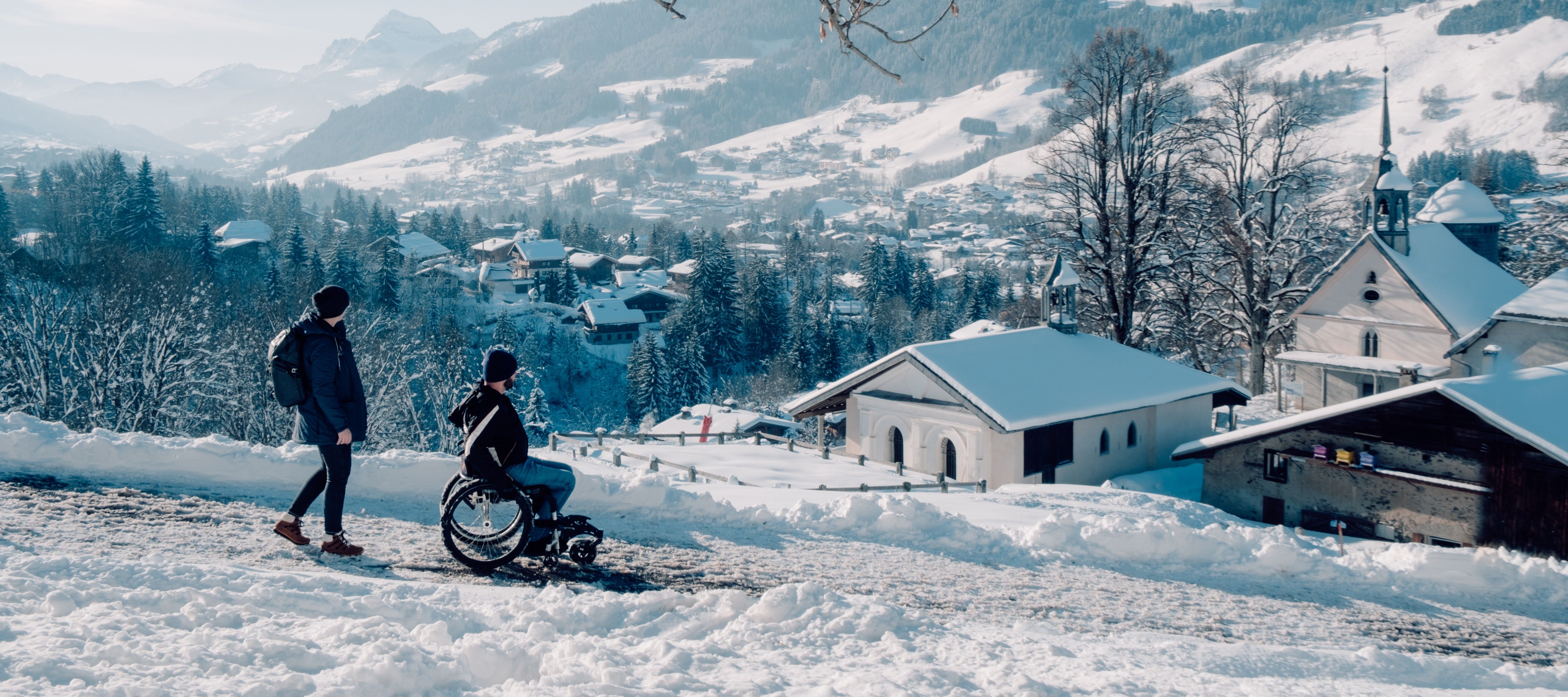 Megève, in de Franse Alpen.