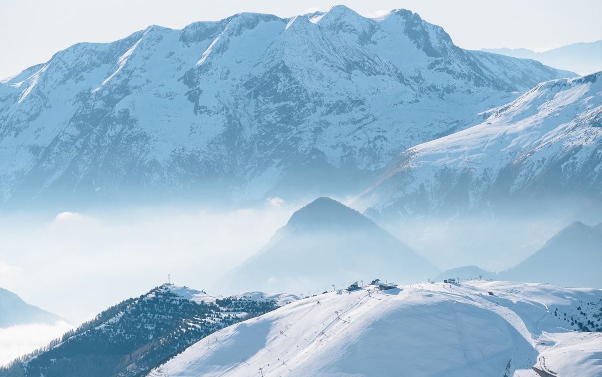 Panorámica de la estación de Alpe d'Huez.
