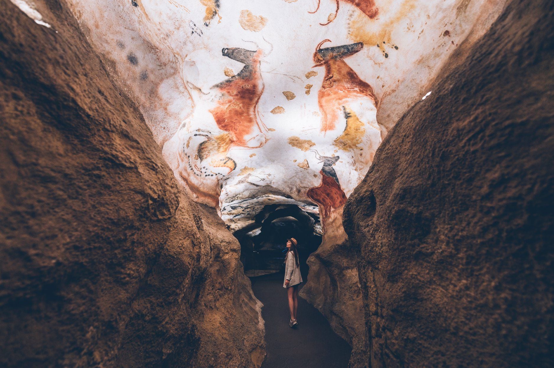Rotstekeningen in de grot van Lascaux.