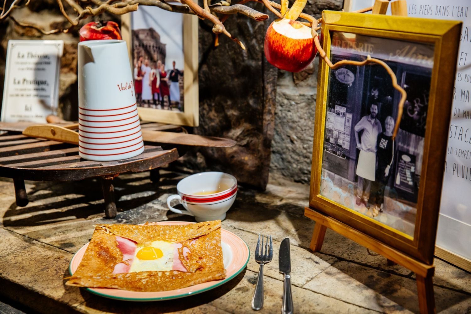 Galette de sarrasin à la crêperie Ahna à Dinan