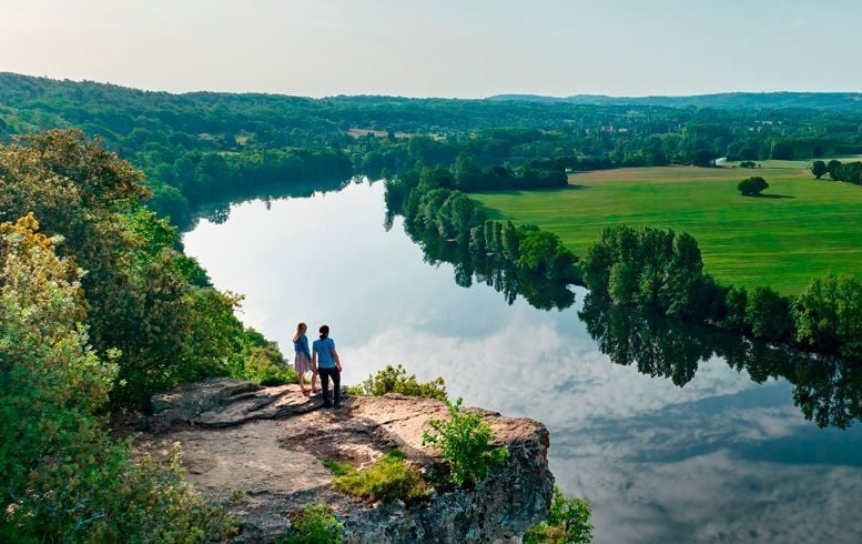 De schitterende natuur van de Dordogne-Périgord.