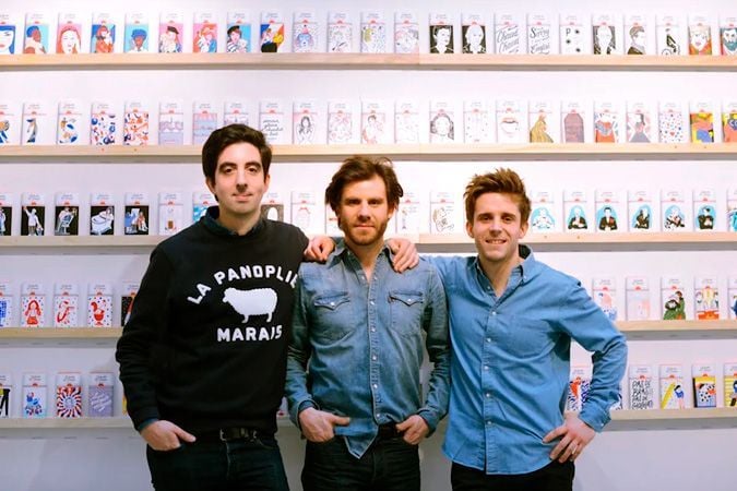 Los tres fundadores de la marca Le Chocolat des Français.