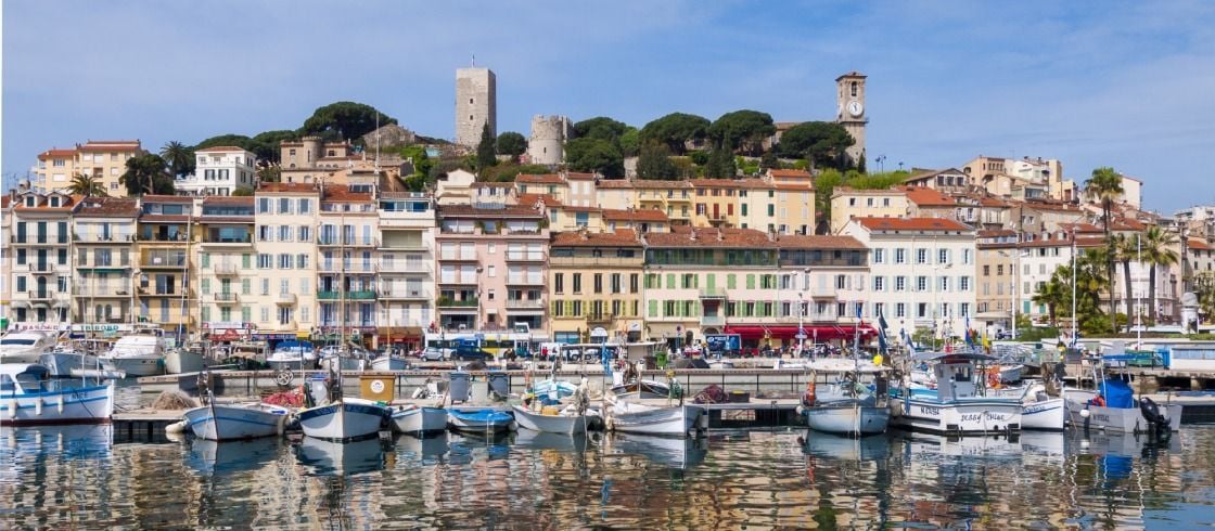 Fishing boats on the Cannes waterfront