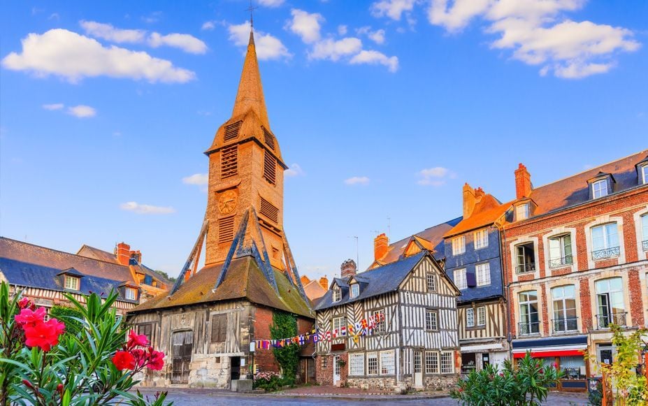 Iglesia de Saint Catherine en Honfleur, Normandía.