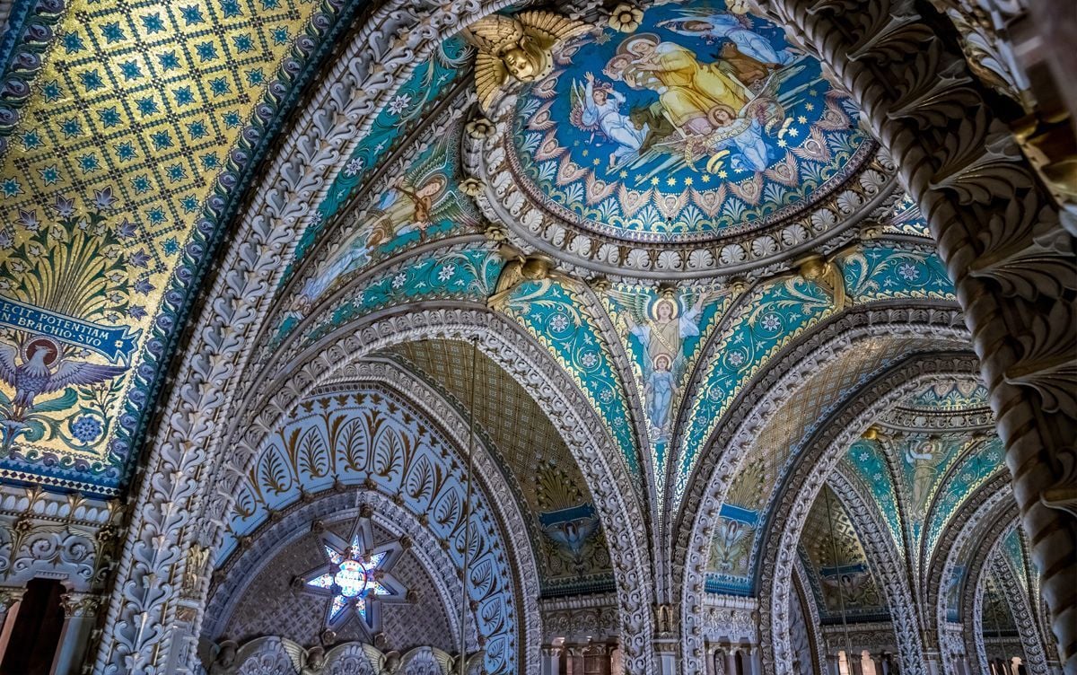 Basílica de Notre-Dame-de-Fourvière en Lyon.