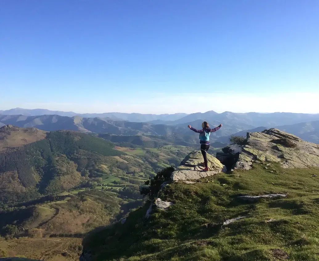 Trail sobre La Rhune, en los Pirineos franceses