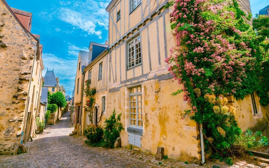 Una calle de Le Mans.