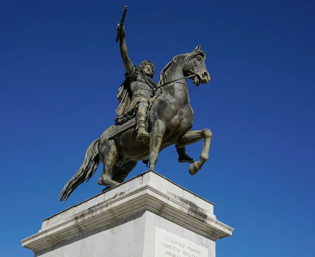 Estatua de Luis XIV en Montpellier