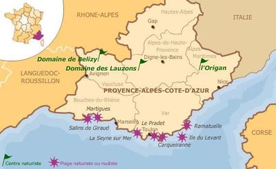 Nudist Beaches in Provence-Côte d'Azur