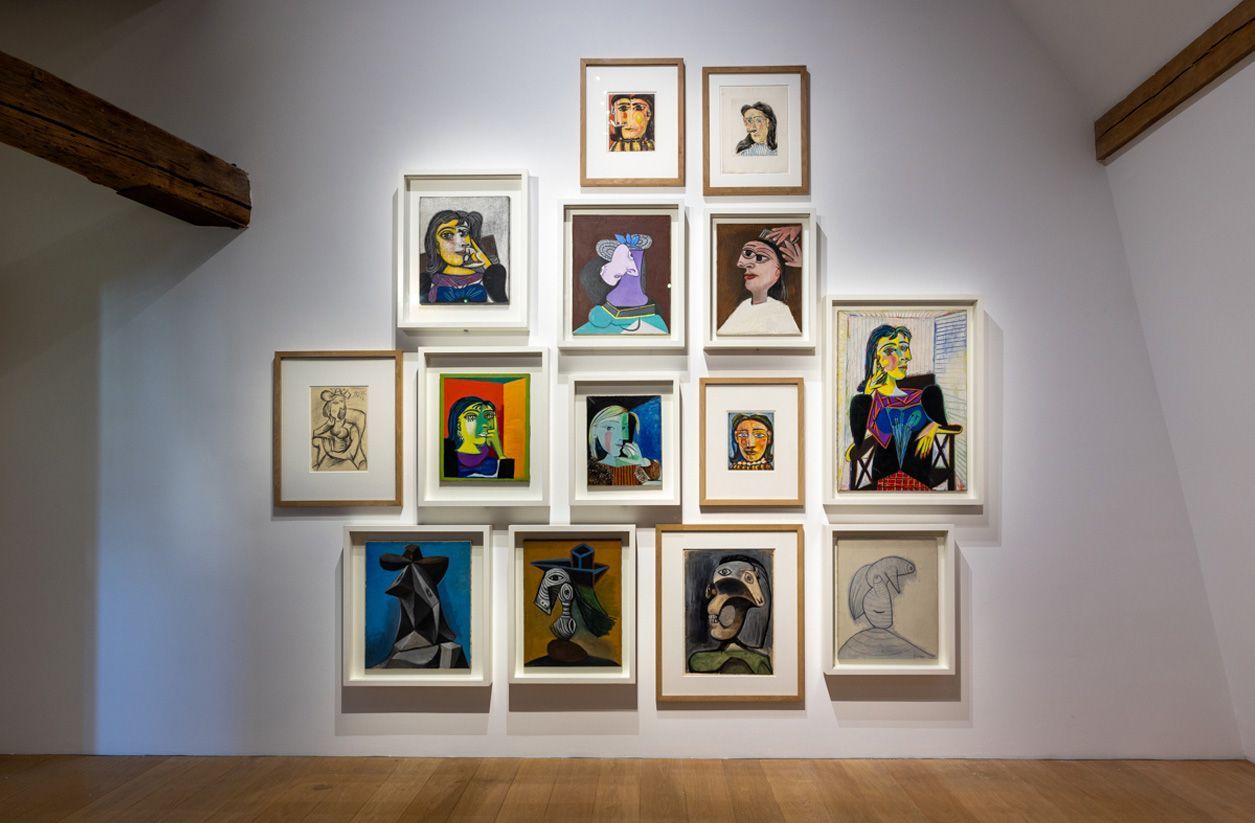 Obras de Picasso expuestas en el museo de París.