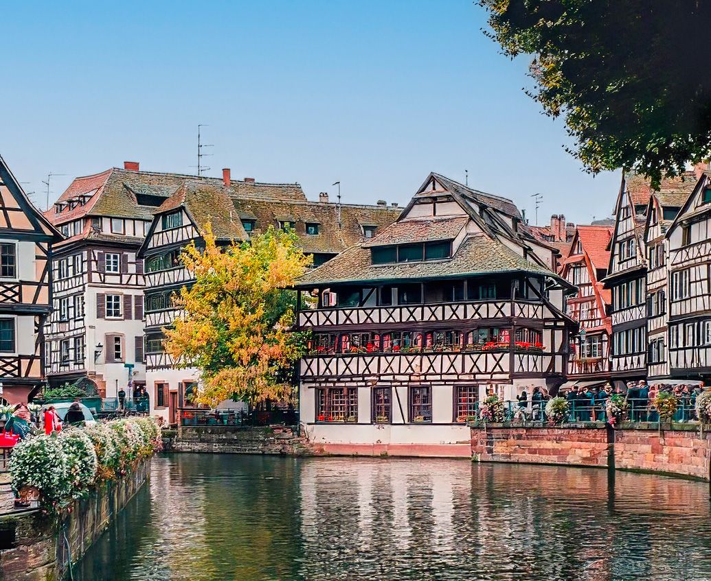 El barrio de Petite France, en Estrasburgo