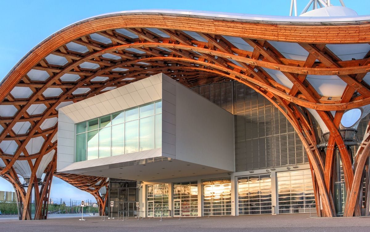 La entrada del Centro Pompidou-Metz.
