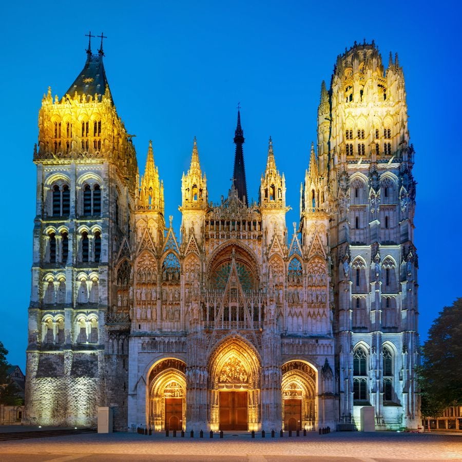Catedral Notre-Dame de Rouen, en Normandía.