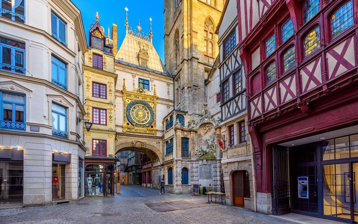 El Gros Horloge de Rouen, Normandía.