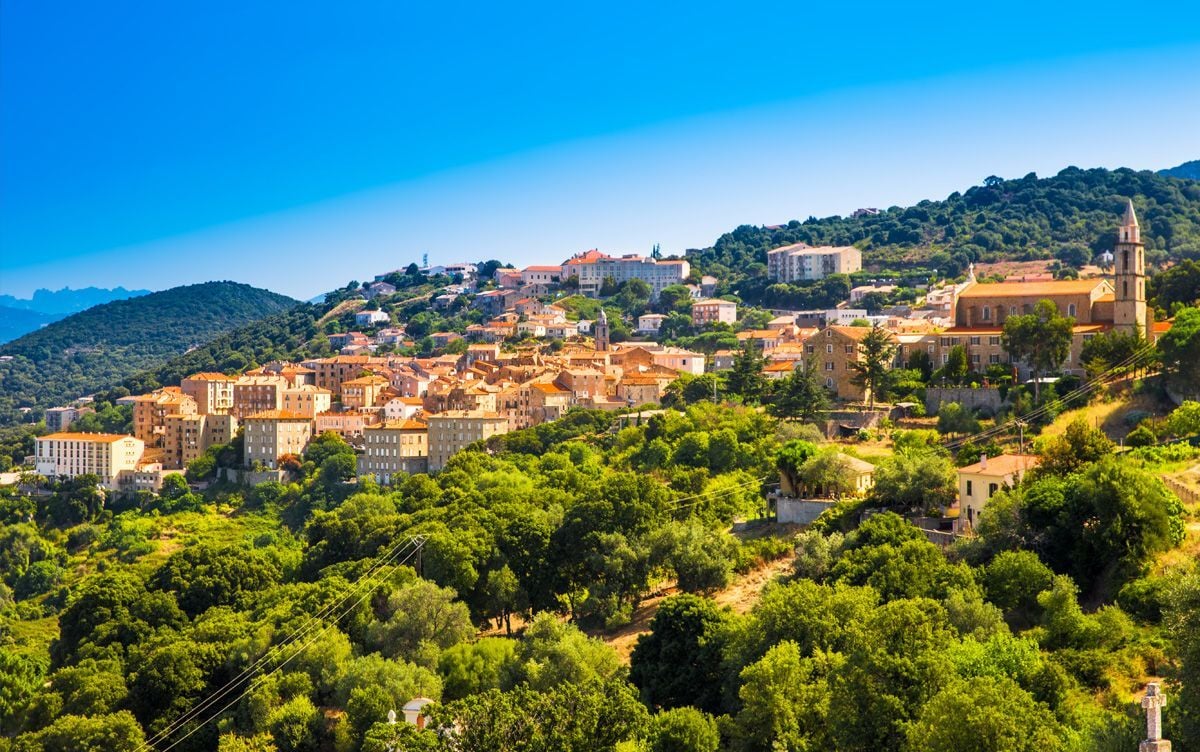 Sartene, en las montañas de Córcega.