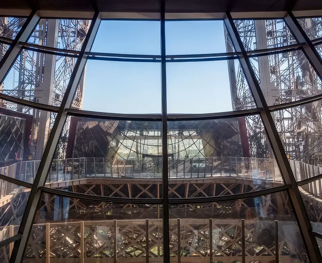 La primera planta de la Torre Eiffel