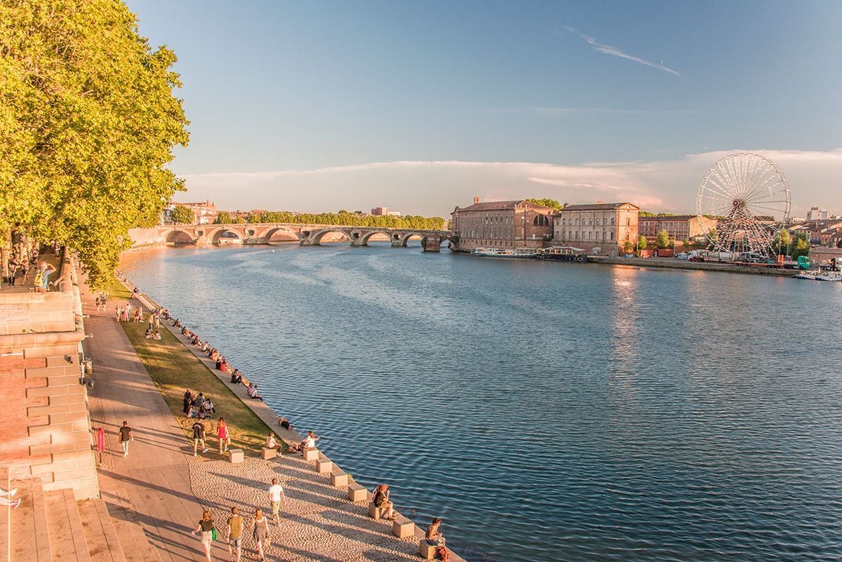 Las orillas del Garona en Toulouse
