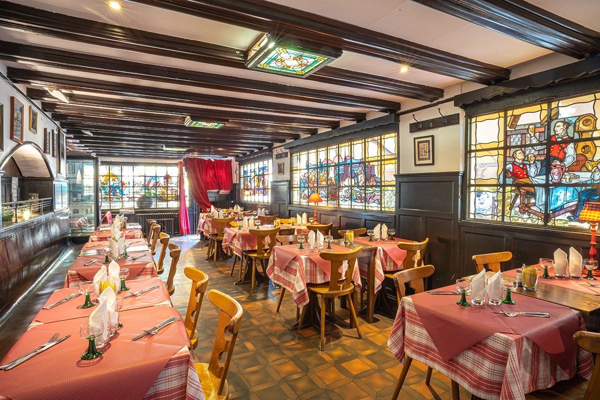 La winstub Le Pfifferbriader en el centro de Estrasburgo.