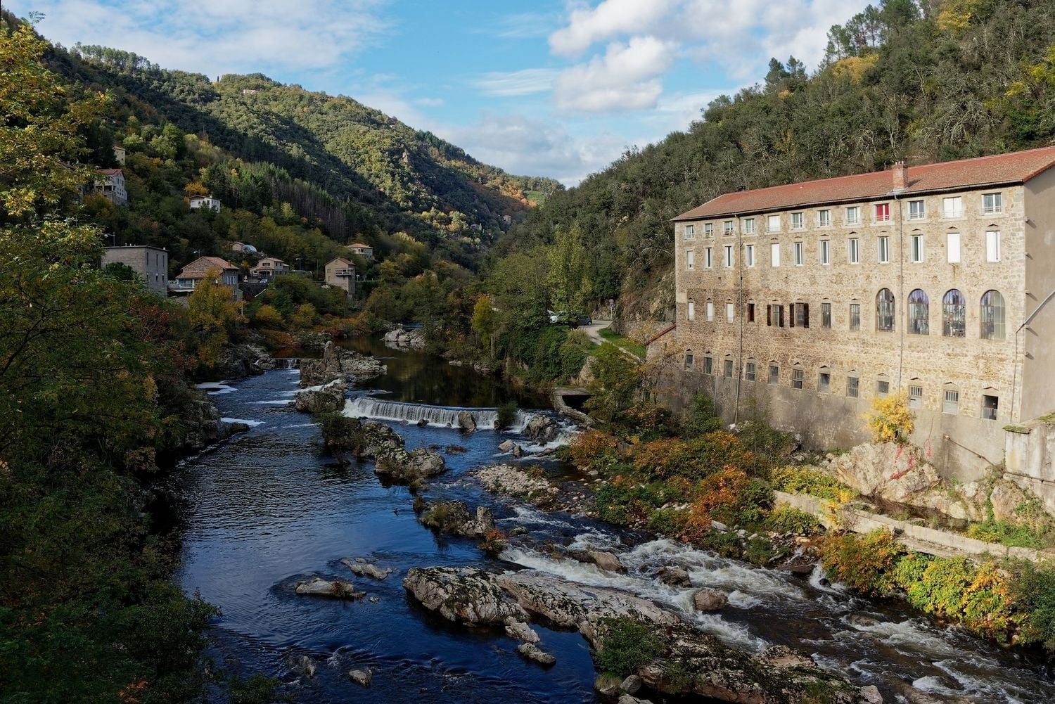 The Eyrieux Valley in Ardèche, south of Lyon.